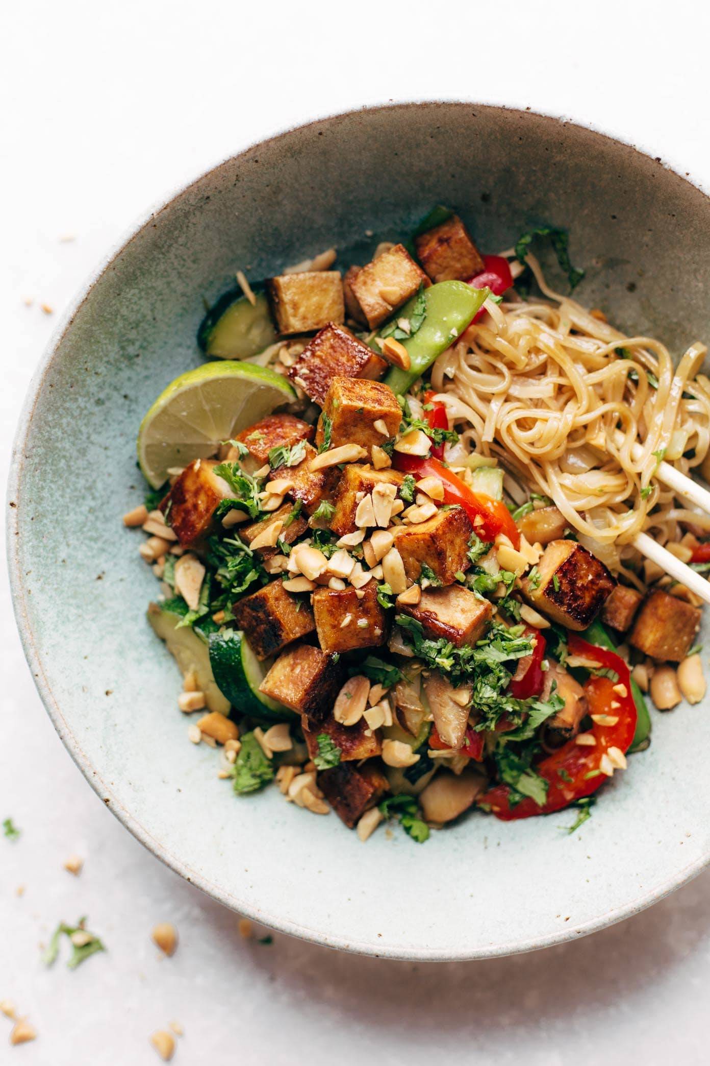 Back Pocket Stir Fry with Noodles in a bowl.