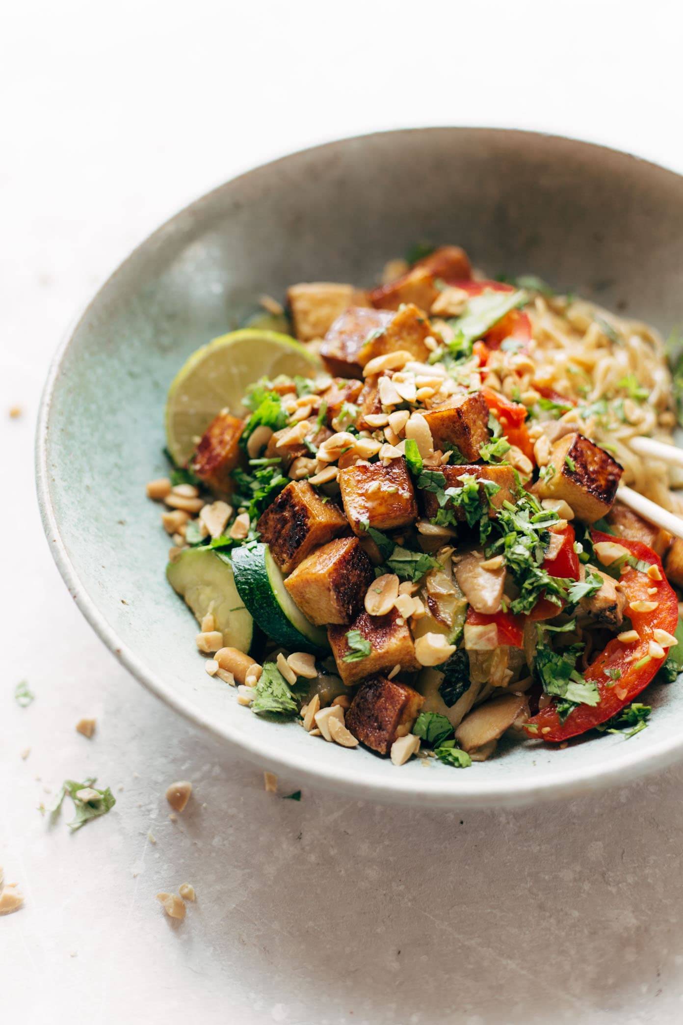 Back Pocket Stir Fry with Noodles in a bowl.