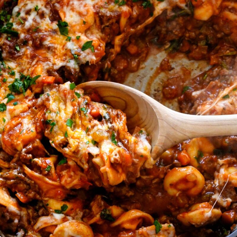 A picture of Baked Tortellini with Sausage