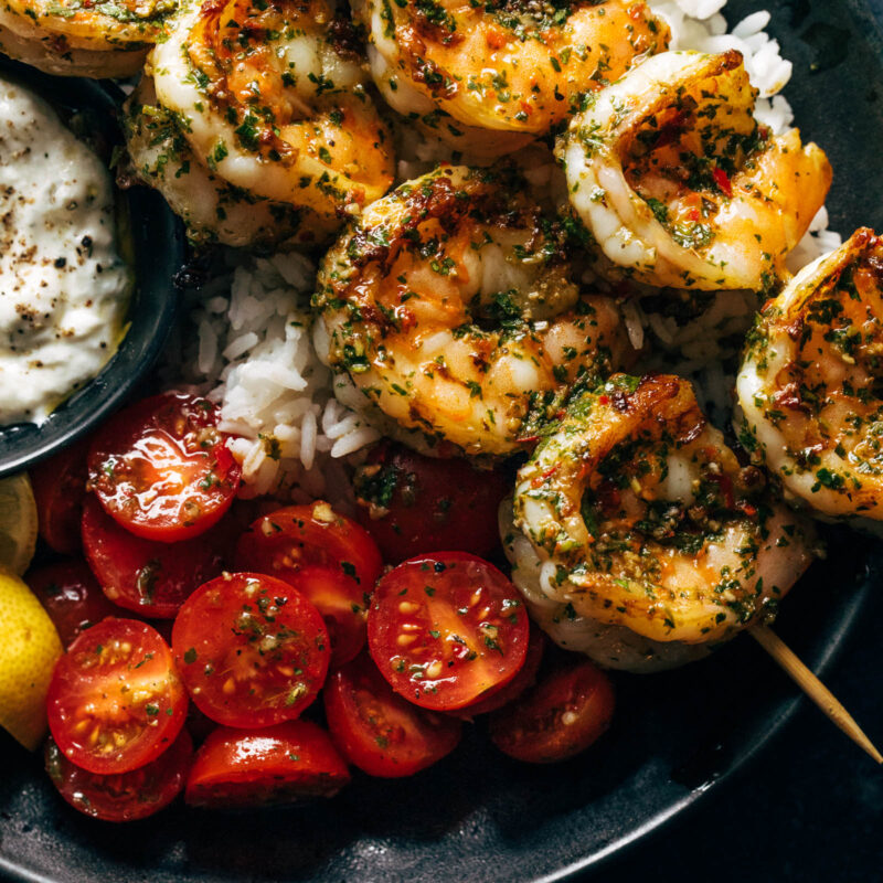 A picture of Chimichurri Shrimp with Tomatoes