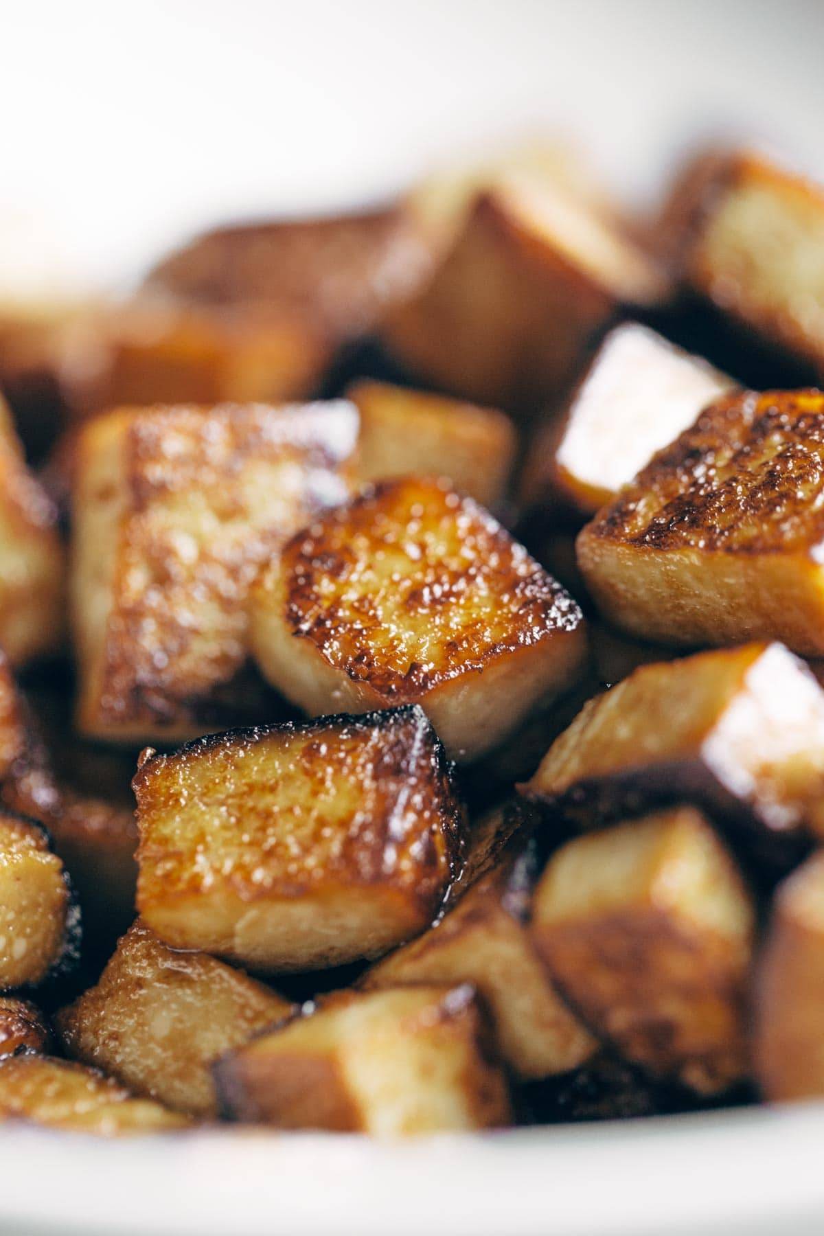 Soy Glazed Tofu for the Dynamite Plant Power Sushi Bowls.