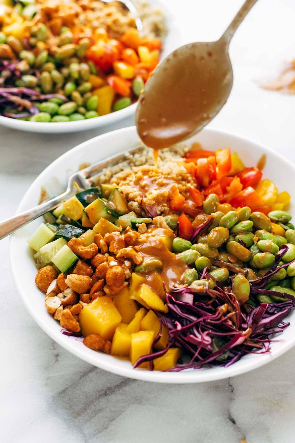 Quinoa Crunch Salad in a bowl.