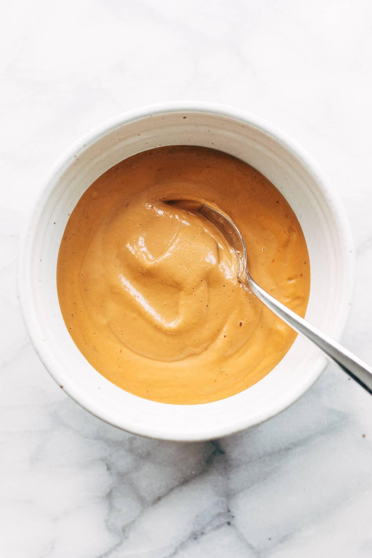 Cashew queso in a bowl.