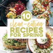 Spring recipes post header.