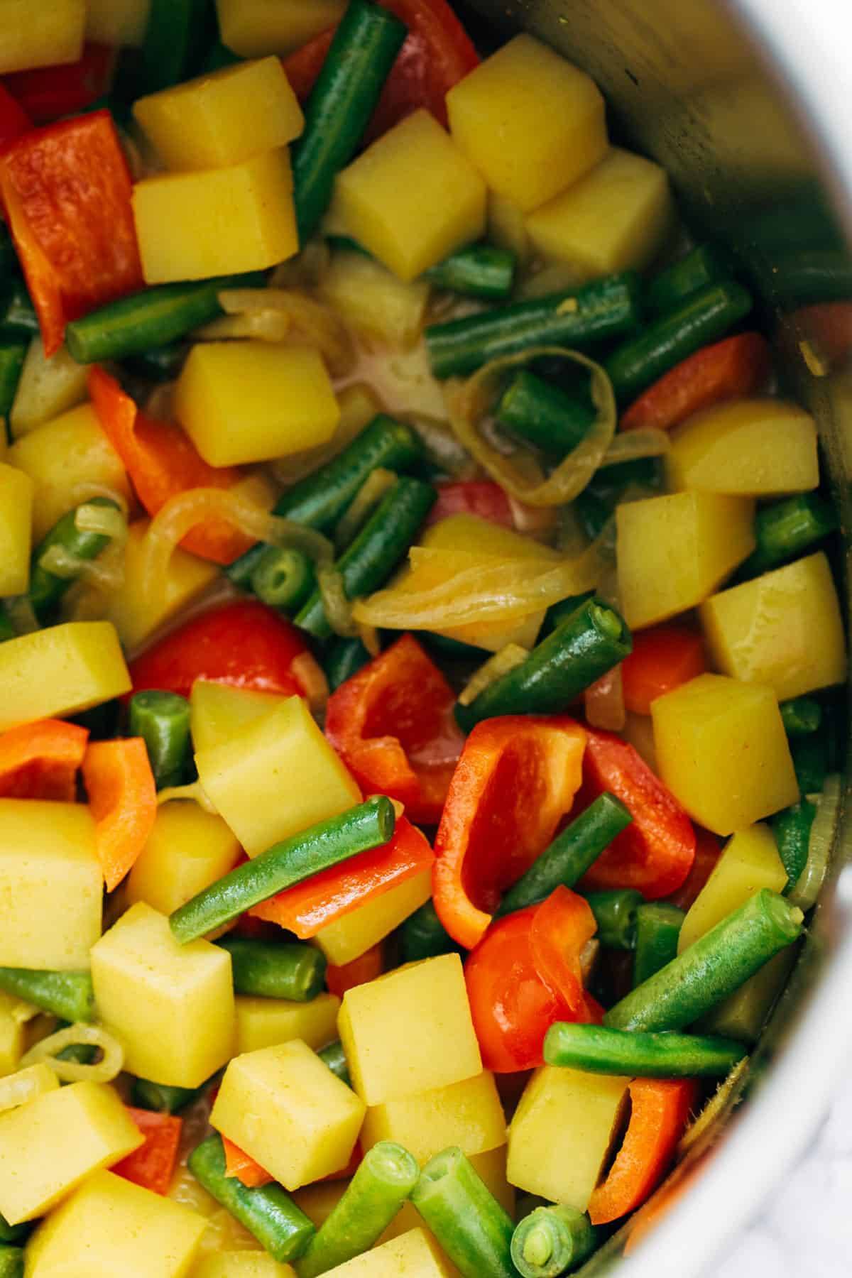 Veggies in a pot